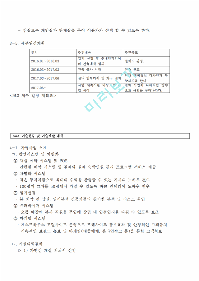 [ 사업계획서 ] 게스트하우스 해외 프랜차이즈 업체 창업 사업계획서.hwp